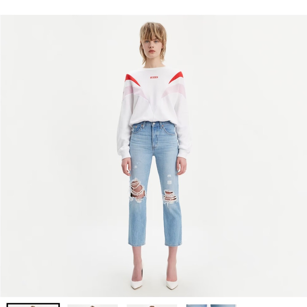 Levi’s 501® Original Cropped Ripped Women's Jeans